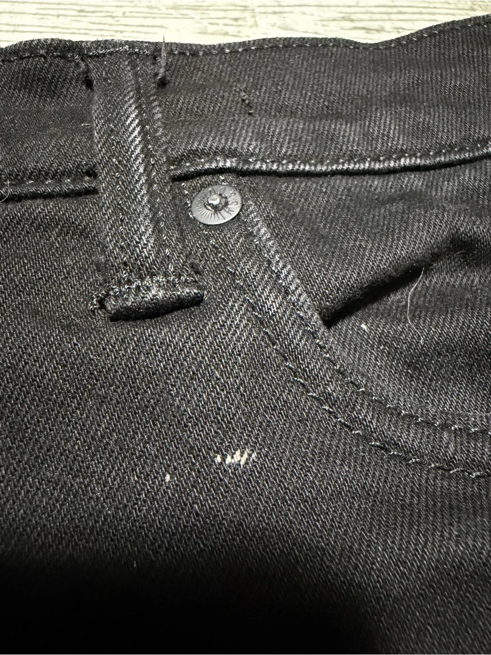 Rising Sun & Co The Slim Straight Jeans Men’s 30x28.5 Black Denim Stretch